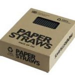 Cardboard straw black For COCKTAILS (250u)